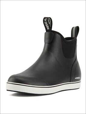 HISEA Women's Deck Rain Boots Waterproof Ankle Neoprene Shoes